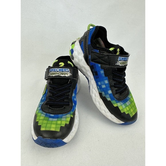 Skechers Other - Skechers Mega Craft 2.0 Boys  Size 1 Blue Green Casual Shoes Sneakers 402204L